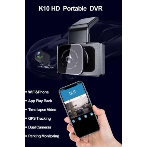 3 Inch Dual WIFI Driving Recorder GPS Track Night Vision Double Recording DVR