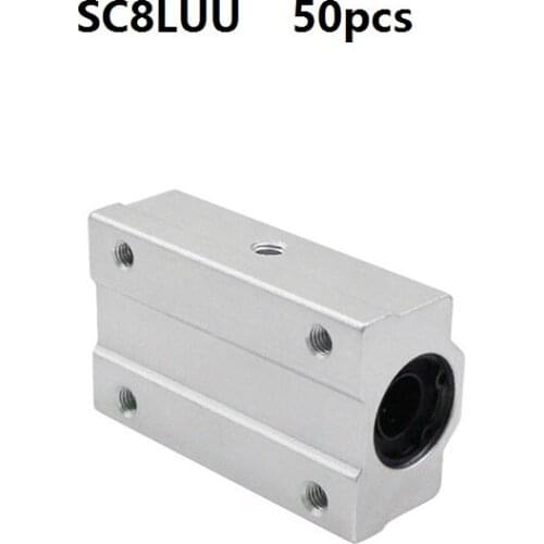 50pcs/lot SC8LUU SCS8LUU 8mm long type linear case unit linear ball bearing block