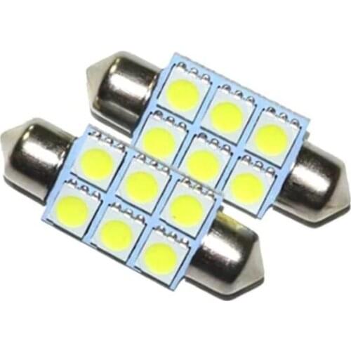 6 White Smd LED 'S SOFIT Bulb 248684221