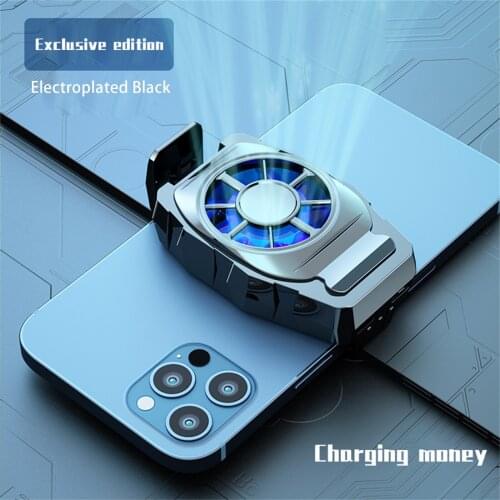 Wireless Mobile Phone Cooler Radiator Cooling Fan for xiaomi iphone Fan Stretchable Holder Bracket Double Fan For Smartphone