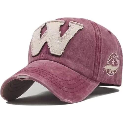 2021 Fashionable New All Cotton Outdoor Sports Baseball Cap, Womens Arc Slim Fit, Water Wash, Retro Comfortable Mens Sun Hat