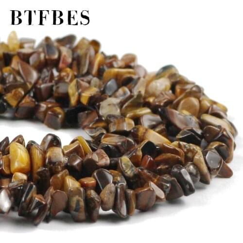 BTFBES Tiger Eye Stone Irregular Gravel beads Charm spacers Loose beads For bracelet Jewelry making Wholesale 4mm~10mm DIY