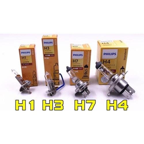 Flytop Car Headlight Super Bright Halogen Bulb 1PCS H1 H3 H4 H7 Clear Fog Lights Driving Lamp