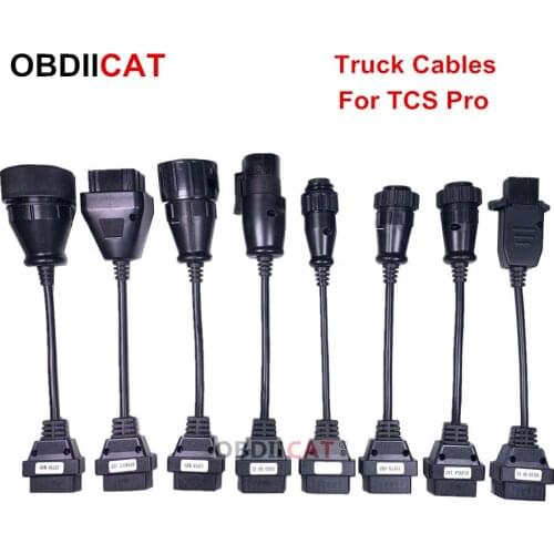 Hot selling Full Set 8 car cables diagnostic Tool for Truck cables OBD2 Trucks Diagnostic tool Free shipping