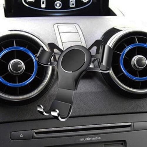 Gravity Car Holder for Audi A1 Phone Clip Bracket Aluminum Auto Car Air Vent Mount for iPhone Huawei Xiaomi GPS Navigation Stand