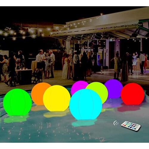 Swimming Pool Toy 13 Colors Glowing Ball Inflatable Led Glowing Beach Ball Water Play Equipment Entertainment Water Balloons