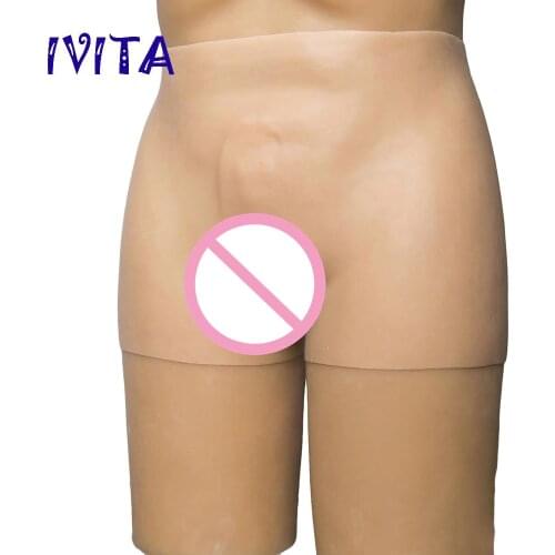 IVITA 550g Fake Vagina Silicone Bodysuit Panty Has Holes Can Inserted and Urinate Underwear For Crossdresser Shemale Transgender