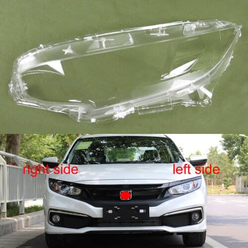 Headlamps Cover Glass Front Headlights Cover Lens Transparent Lampshades Lamp Shell for Honda Civic 2016 2017 2018 2019 Halogen