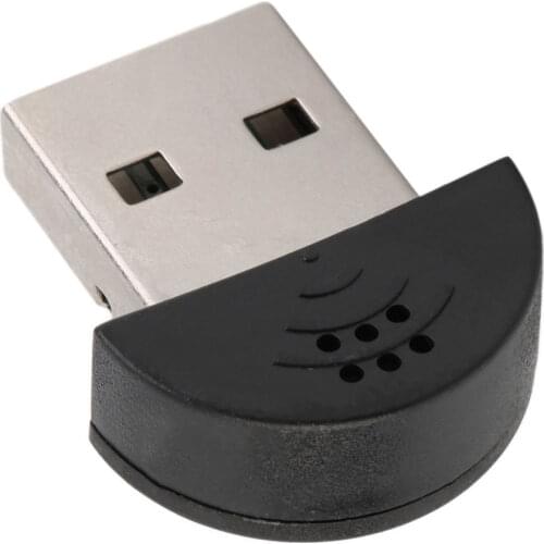 Super Mini USB 2.0 Microphone MIC Audio Adapter Driver Free for MSN PC Notebook