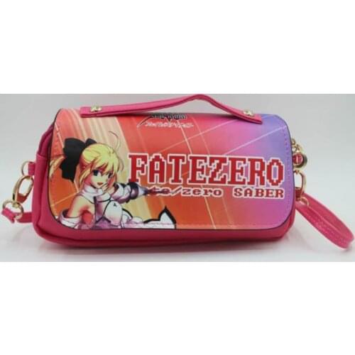 Cartoon Fate/stay night Saber PU mini Handbag Soft Shoulder Messenger bag fashion student gift