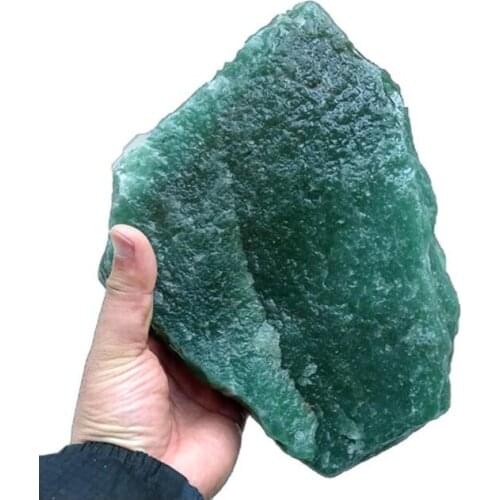 Natural Green Dongling Jade Raw Stone Ornaments Large Raw Ore Raw Material Carving Diy Raw Material