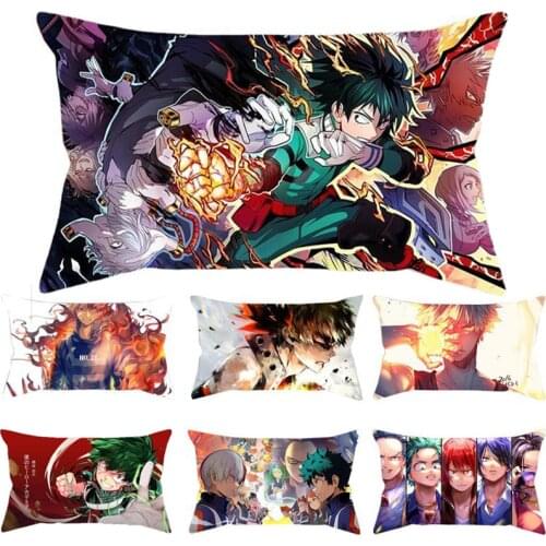 My Hero Academia Pillowcase Midoriya Izuku Bakugo Katsuki Anime Printed Pillow Cover Bed Throw Pillowcase Cushion Cover 50x30cm