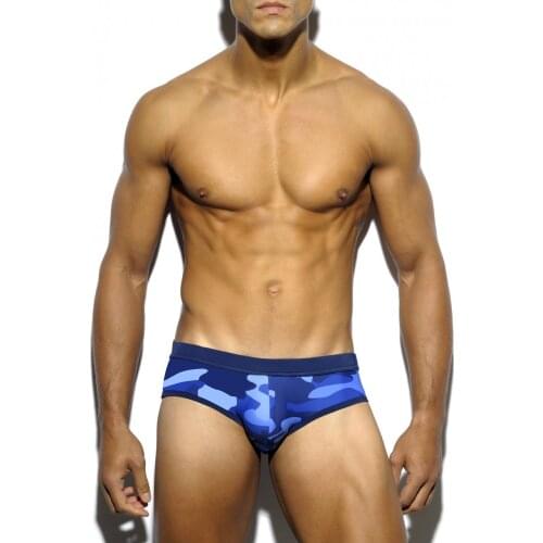 2018 New Arrival Swimwear Men Sunga Masculina Sexy Men Camouflage Swimming Briefs Zwembroek Heren Swimsuit For Men Desmiit