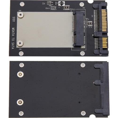 2.5" SATA III to 3050 miniSATA Adaptor Card mSATA to 2.5inch SATA 3.0 Adapter Converter 7mm SSD with HDD Box