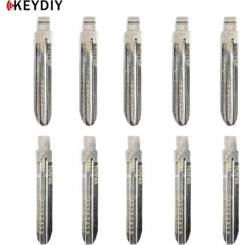 10pcs Uncut Metal NO. 02 TOY43AT Scale Blank Car Key KD MINI/KD900 Remote Blade for T-oyota Camry/Reiz/Corolla 02
