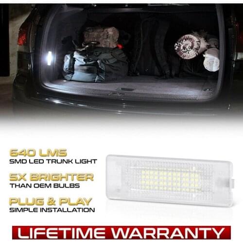 18-SMD LED Luggage Trunk Compartment Light Cargo Area Light Courtesy Door Lamp for Jetta Golf Passat Touran