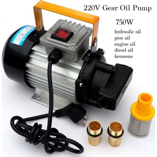 220V 750W Electrical Self-priming Gear Oil/diesel Oil Transport Pump Oil Filling Machine 40L