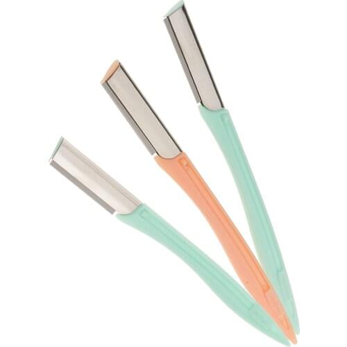 3 lot Women Face Eyebrow Hair Removal Safety Razors Facial Makeup Shaver