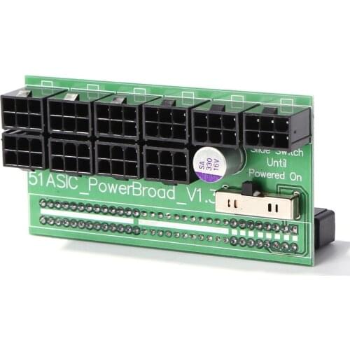 Power Supply Connector Adapter for HP DPS-1200FB A Power Supply Breakout Board 10 Ports PCIe 6 Pin 750W-1200W