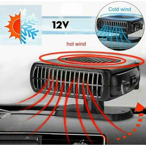 Car Defogger Auto Heating Cooling Fan Heater Defroster Demister 200W Portable Car Heater Defogger Defroster Demister Heating Fan
