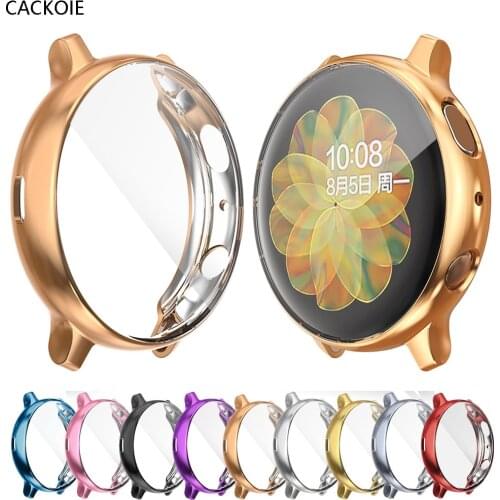 Galaxy Watch Active 2 Case for Samsung Galaxy Watch Active 2 44mm 40mm TPU soft Protector Full Screen Protection Cover Cases