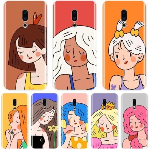 Case For Meizu Pro 6 7 Plus U10 U20 Silicone Soft Kpop Girl Cute Back Cover For Meizu 15 Lite 16 Plus 16th 16x Phone Case