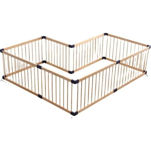 61cm Height Brand Baby Game Fence Solid wood gate baby playpen export no smell health baby fence Many Size send gifts