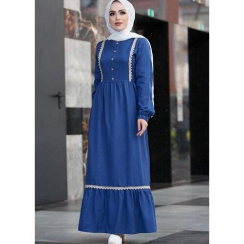 Long Dress For Women Muslim Womans Clothing Long Sleeve Dress Sports Dresses Robe Femmes Europe Clothing Moroccan autumn Turkey