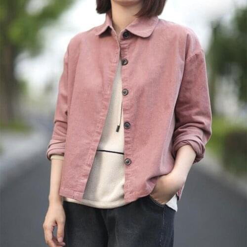 Женские вельветовые рубашки F&JE China At AliExpress