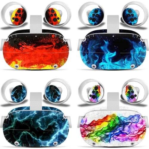Good design for Oculus Quest 2 VR Sticker Headset Virtual Reality Decals Protective PVC Skin for Oculus Quest 2 VR skin sticker