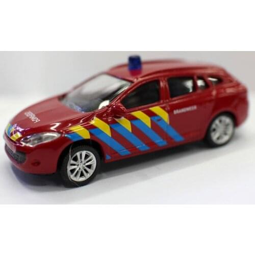 Diecast 1:64 Scale French NOOREV Renault Megan Police Car Alloy Car Model Collection Decoration Gifts Kids Toys Boys