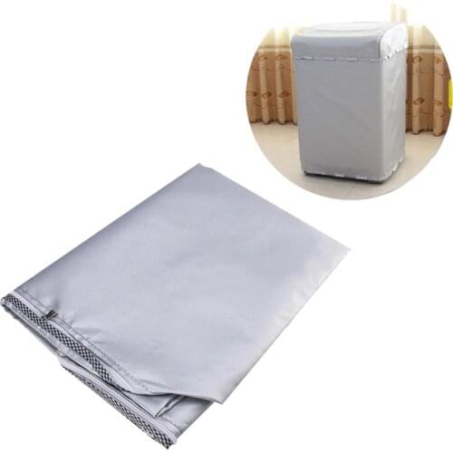 LUOEM Washing Machine Cover for Top-Load Washer/Dryer Waterproof Sunscreen Dustproof Sliver Thicker Large