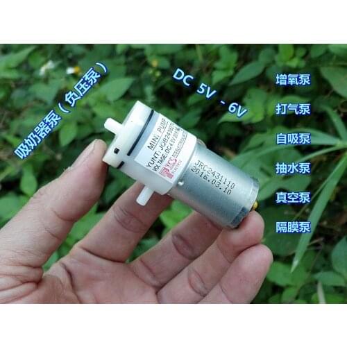 5V-6VDC Miniature Vacuum Pump Mini Air Pump 100KPa 370 Motor air pump