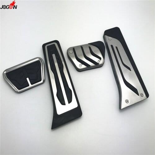 Stainless Steel Gas Fuel Brake Foot Pedal Pad Plate Cover Trim AT For BMW X3 G01 2018