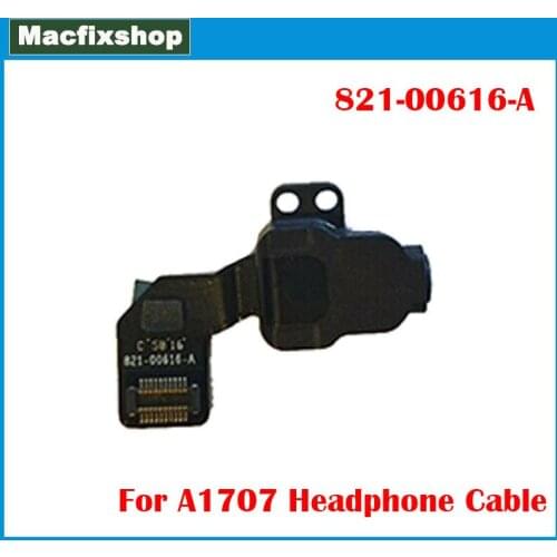 Original A1707 Headphone Jack Cable 2016 2017 For Macbook Pro A1707 Audio Earphone Connector Flex Cable 821-00616-A 821-00616-04