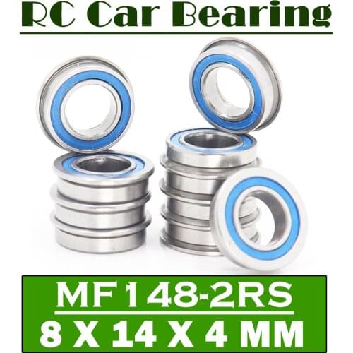 MF148RS Bearing 10PCS 8x14x4 mm ABEC-3 Hobby Electric RC Car Truck MF 148 RS 2RS Ball Bearings MF148-2RS Blue Sealed
