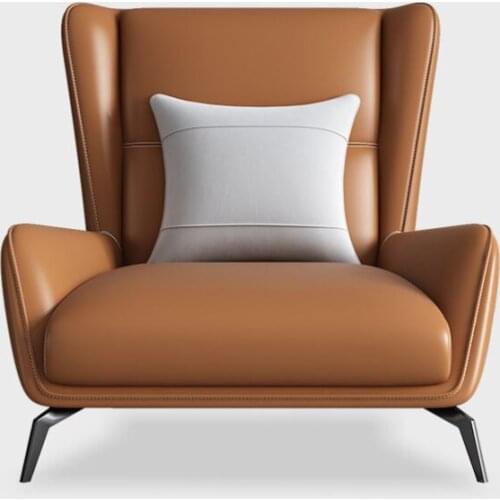 Modern living room leather single seater leisure sofa chair