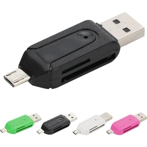 Universal Card Reader Micro USB OTG SD TF 4 In 1 For Mobile Phone Pc Computer Card Reader USB 2.0 Memory Card Drop shipping