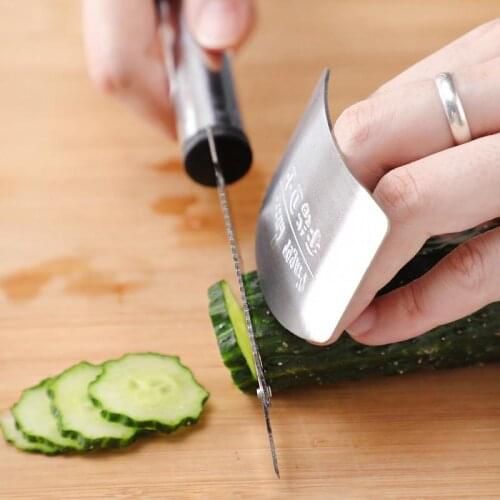Finger Guard Protect Finger Chop Safe Slice Stainless Steel Kitchen Hand Protector Knife Slice Cutting Finger Protection Tools