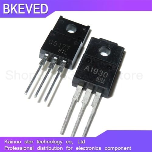 10PCS ( 5PCS 2SA1930 + 5PCS 2SC5171 ) A1930 TO-220 C5171 TO220 Original and new