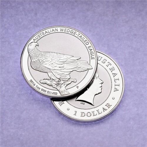2016 Australian Wedge Tailed Eagle 1 oz Silver Coin. Coppy Silver-Plated Collectibles Crafts Not Magnetic