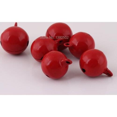 30pcs/lot 20mm Red Color Jingle bell Loose Beads DIY Jewelry Making Christmas Bell Decoration for Tree
