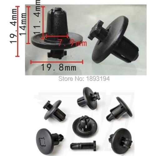50x / 100x / 500 OEM 8mm Wing Board Lining Clip Automobile Fender Fixed Fastener for Peugeot 206 307 408 Citroen Triumph Sega C2