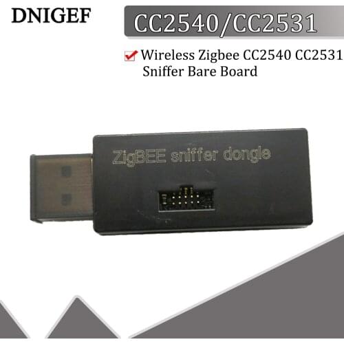 Wireless Zigbee CC2540 CC2531 Sniffer Bare Board Packet Protocol Analyzer USB Interface Dongle Capture Packet Module Black Shell