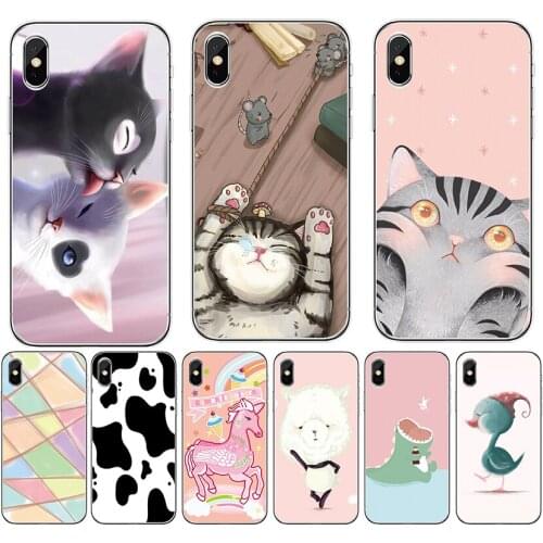 For Asus-Zenfone ROG phone 2 ZS660kl 3 ZS661KS ZB633KL ZB634KL ZB631KL ZB602KL ZS620KL 6 ZS630kl Cute cat Cow phone Case