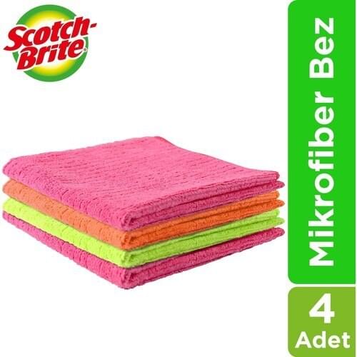 Microfiber Cleaning Cloth 4 PCs-Scotch Brite - A Quality