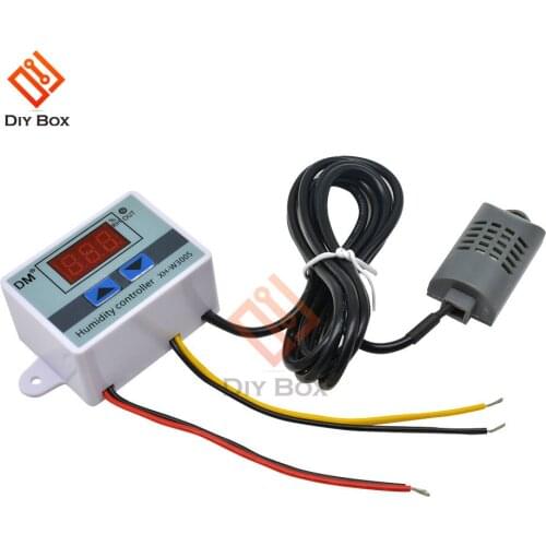Digital Humidity Controller XH-W3005 12V 24V 220V Humidistat Hygrometer Humidity Control Switch Regulator + Humidity sensor