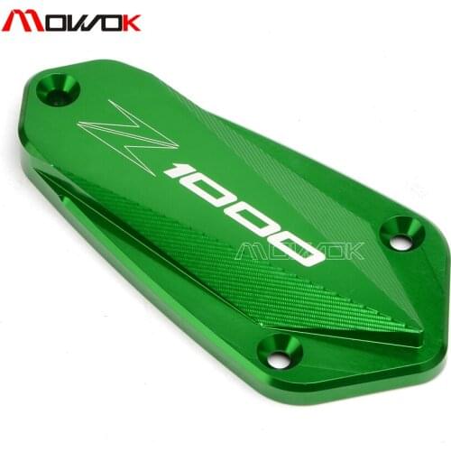 For Kawasaki Z1000 2010 2011 2012 2013 2014 2015 2016 2017 CNC Aluminum Front Brake Fluid Reservoir Cap Black Green Red Color