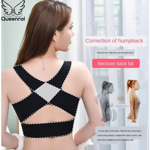 Dropshipping Bras For Women Posture Corrector Seamless Push Up Shockproof Sports Support Fitness Vest Underwear Corset Back Bra