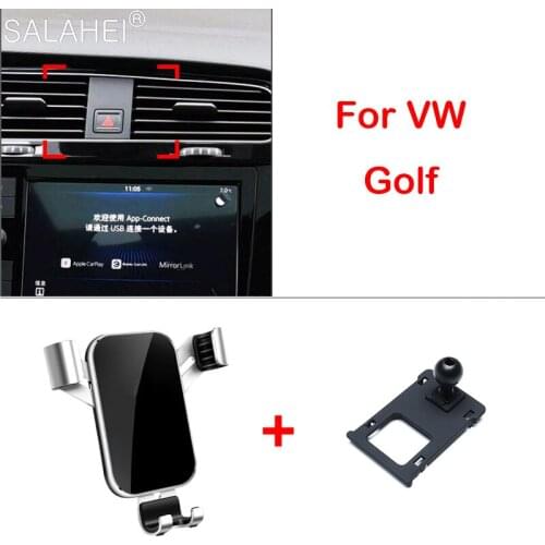 GPS Car Phone Holder For VW Volkswagen Golf 7 MK7 2014-2018 Car Air Vent Mount Adjustable Phone Holder Cradle Smartphone Stand